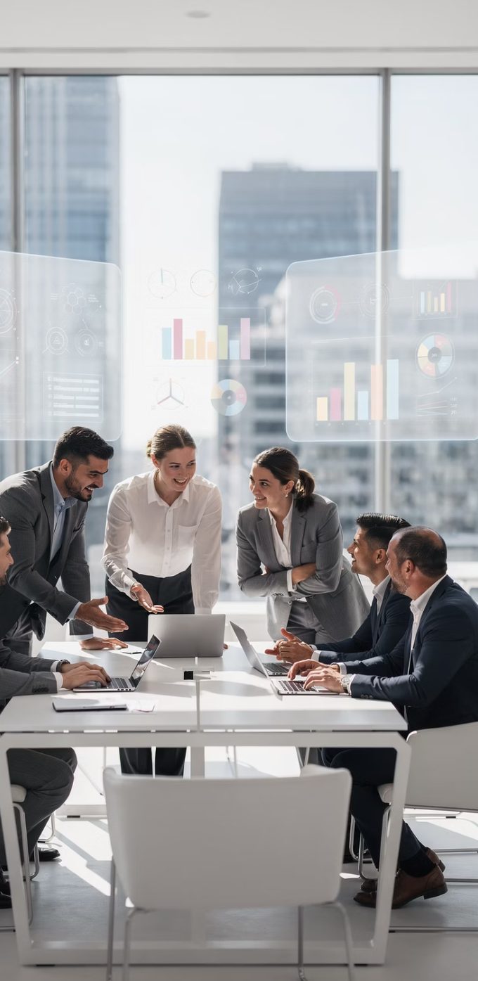Revenue team aligned in a boardroom